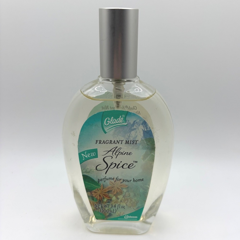 Vintage Glade Alpine Spice Fragrant Mist Perfume Home Air Freshener 3.4fl oz NOS